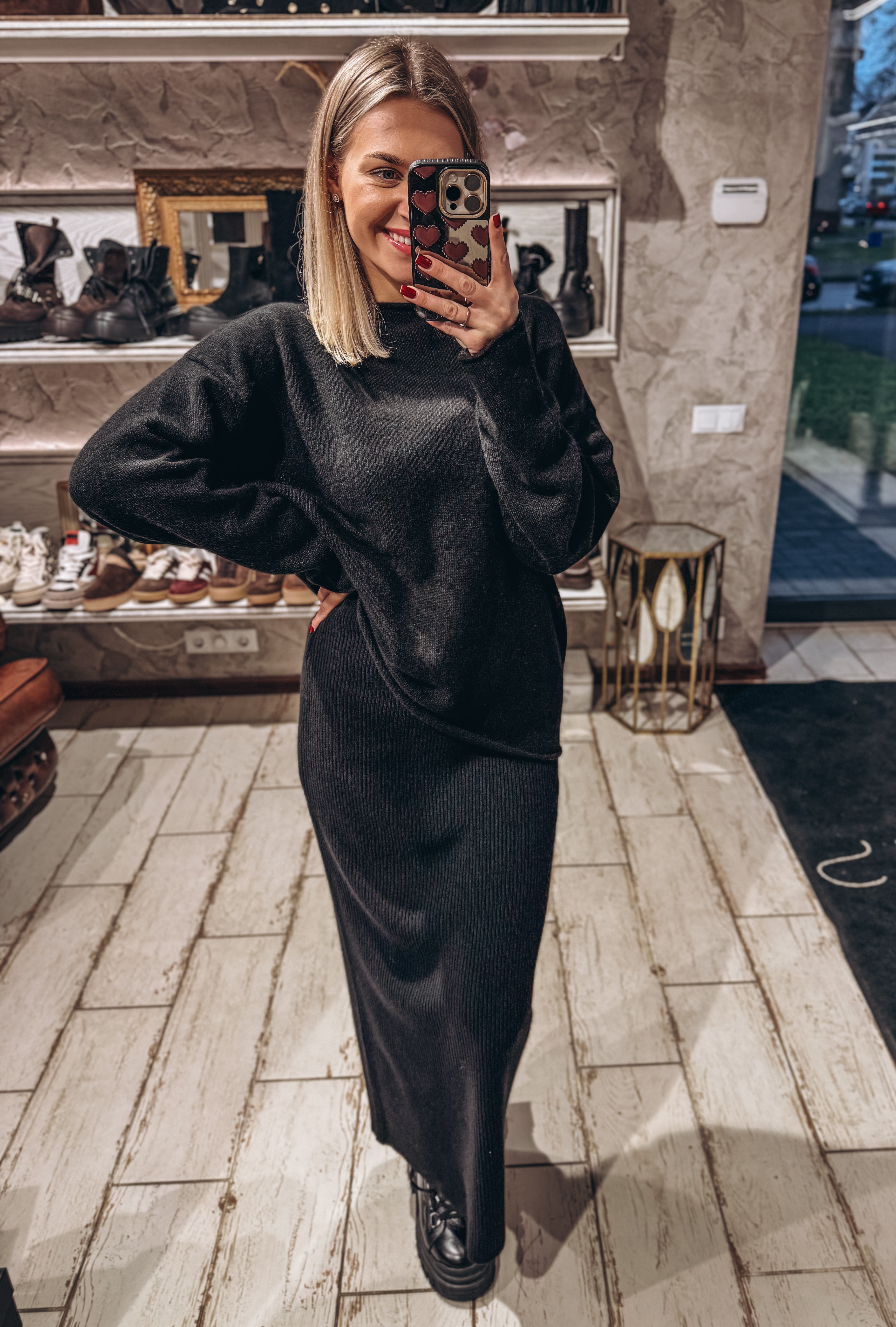 Komplektas su vilna, kašmyru