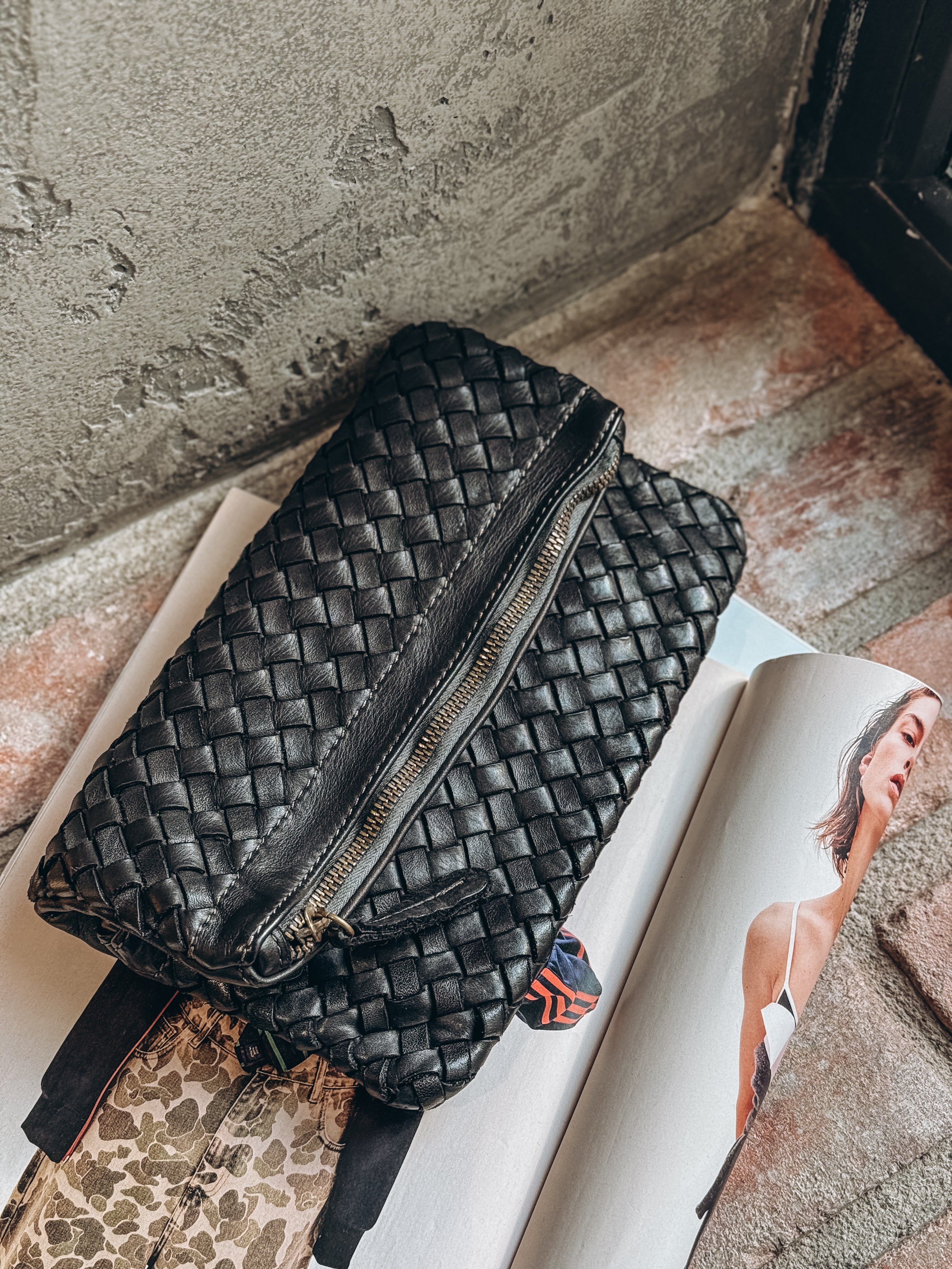 Vintažinė natūralios odos rankinė
