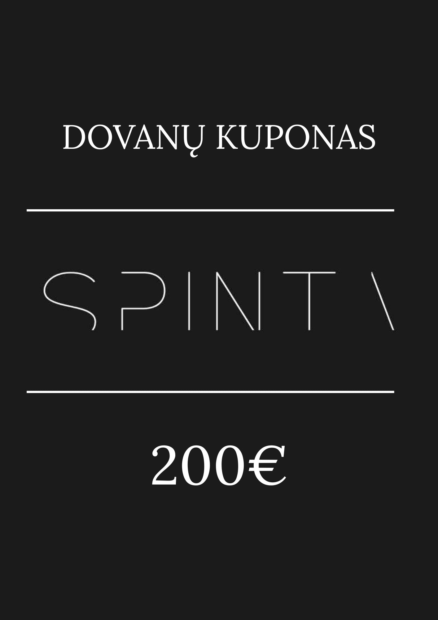 Shopspinta Dovanų Kortelė